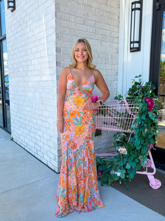 Cillian Patterned Maxi Dress