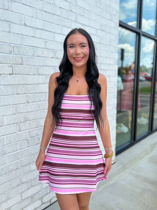 Striped Athletic Dress