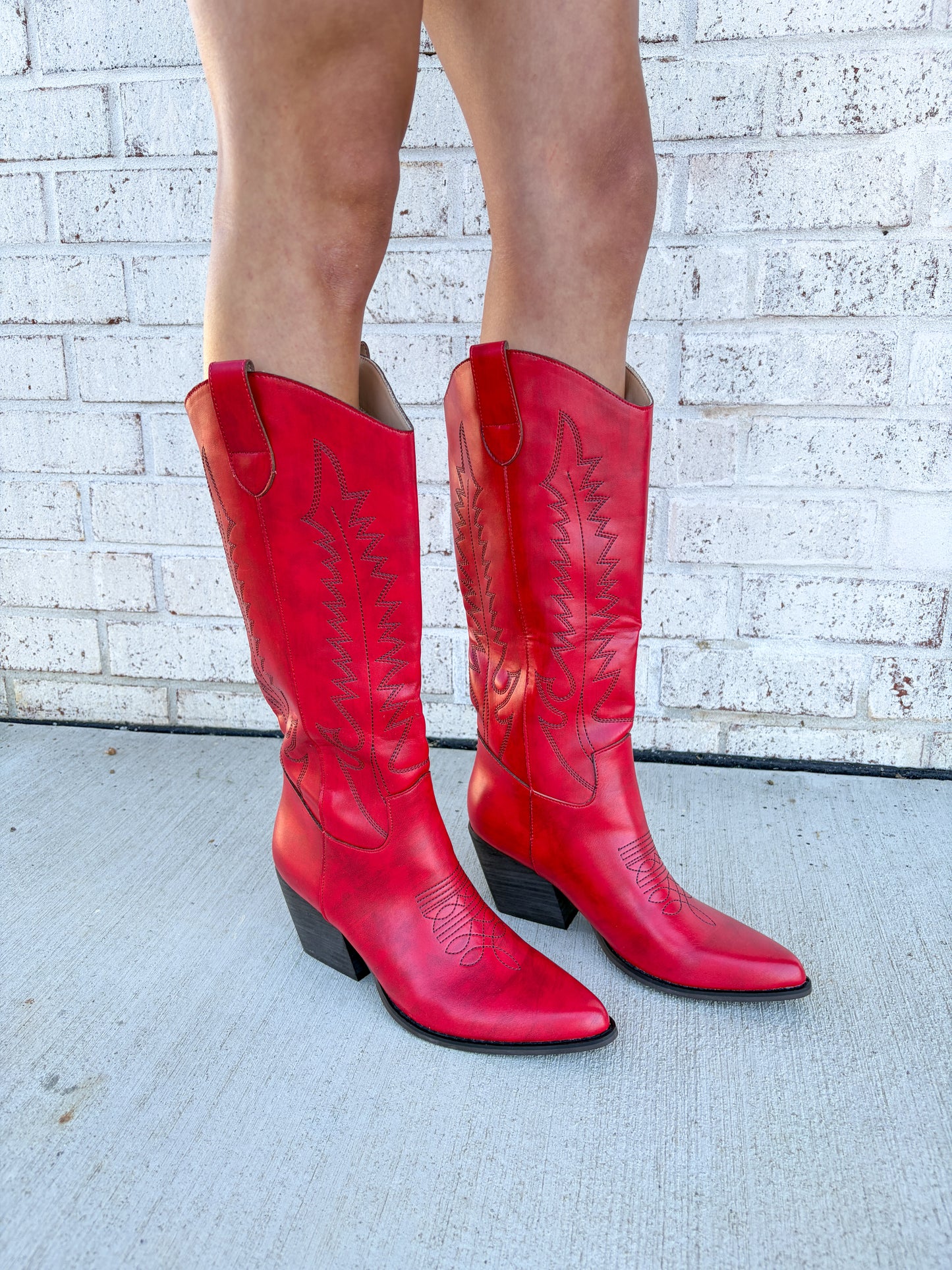 Izabella Red Cowgirl Boots