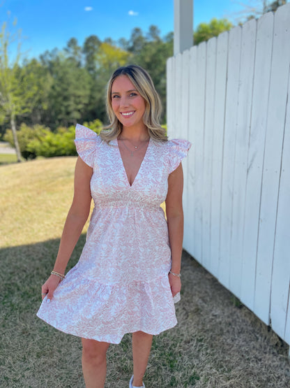 Miley Ruffle Sleeve Dress