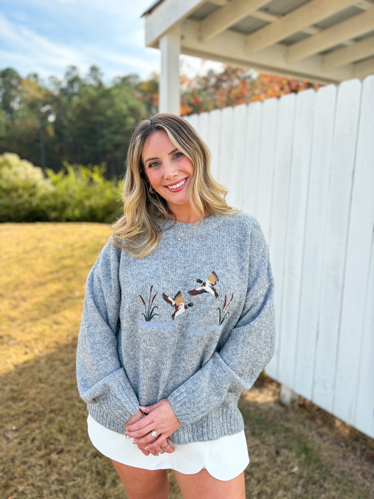Duck Embroidered Sweater