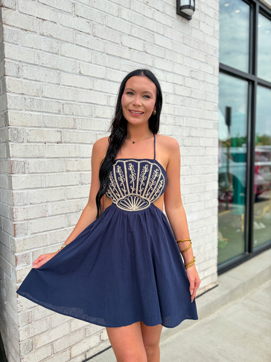 Sea Shell Cut Out Dress