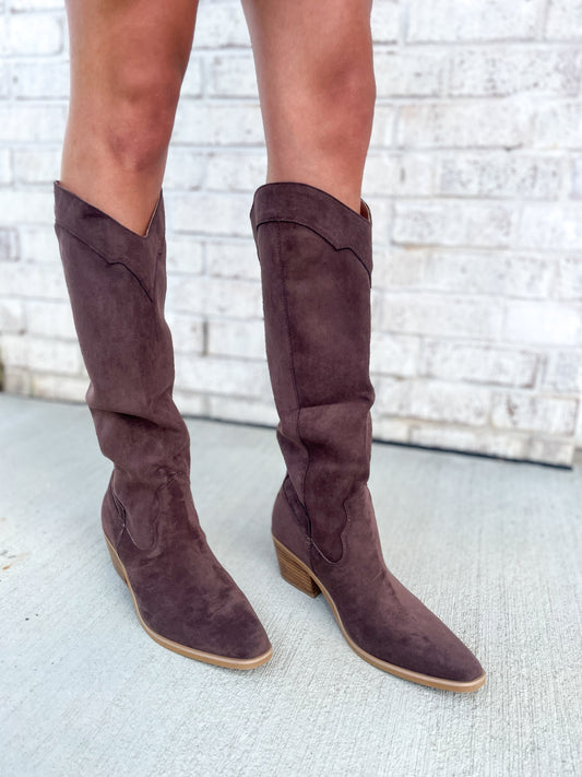 Juliette Suede Cowgirl Boot
