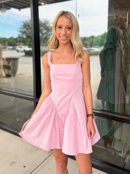 Anderson Basque Waist Mini Dress