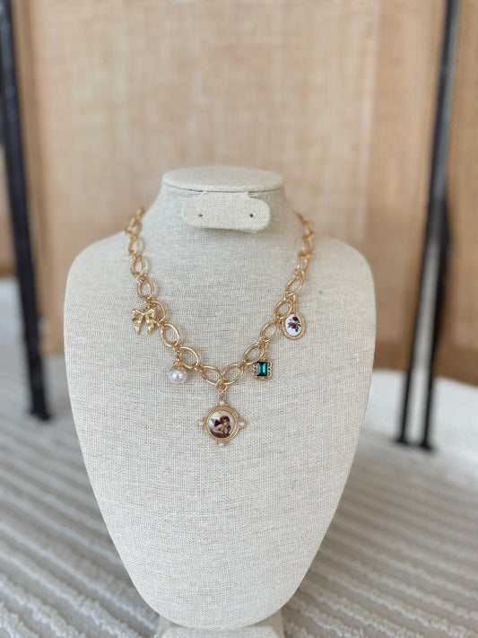 Chunky Charm Necklace
