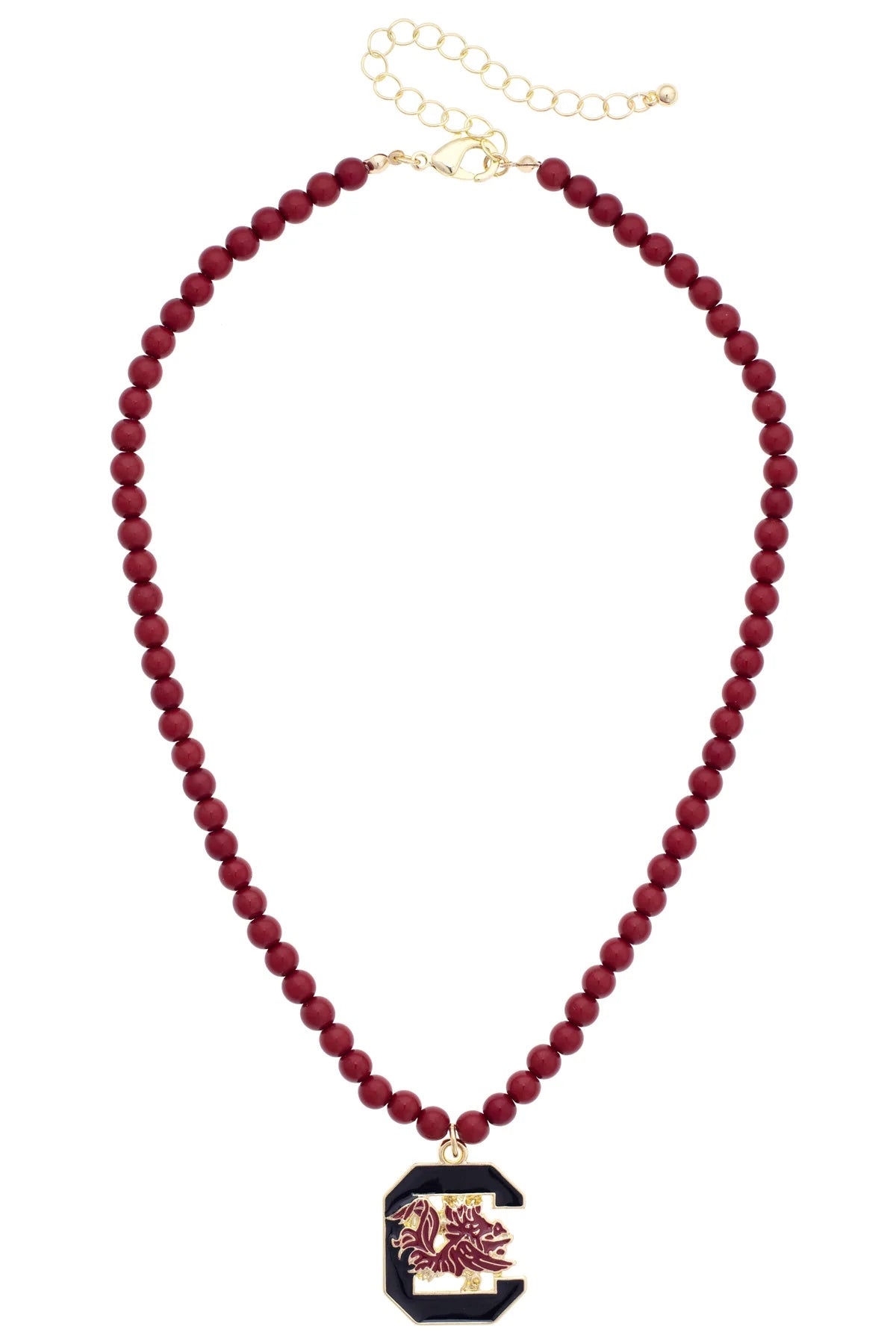 Carolina Gamecocks Logo Beaded Necklace
