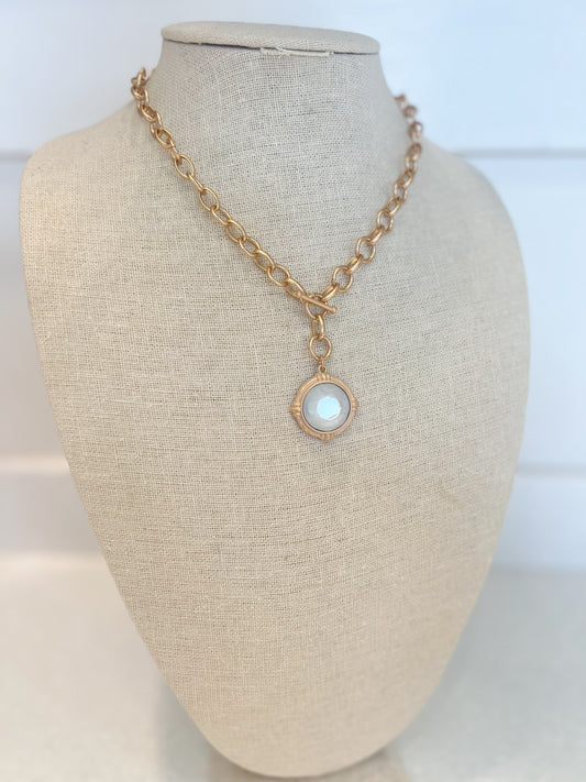 White Pendant Necklace