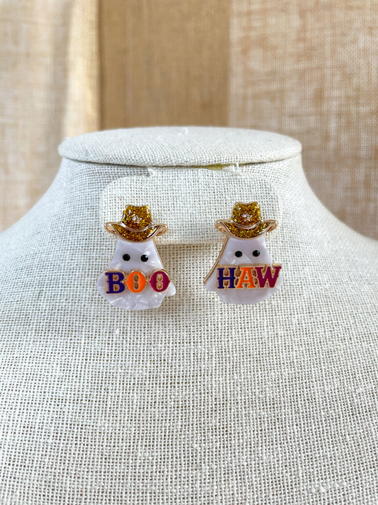 Cowboy Ghost Earrings