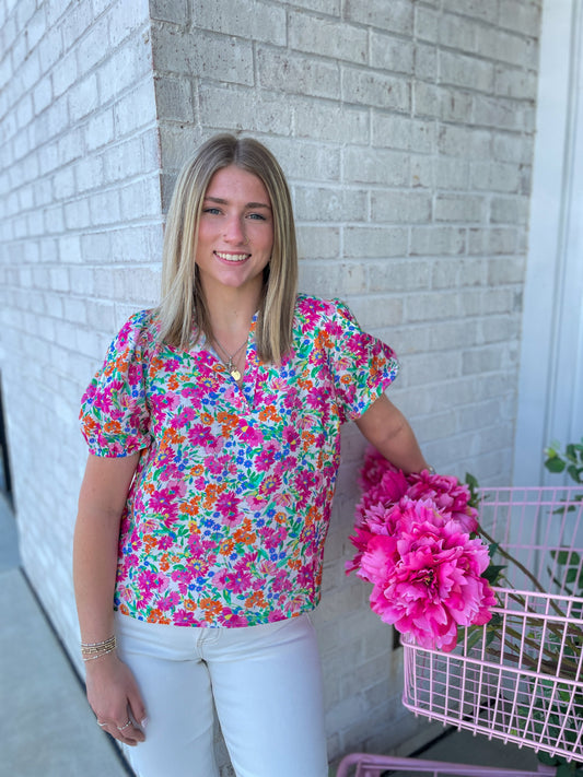 Kass V-Neck Blouse