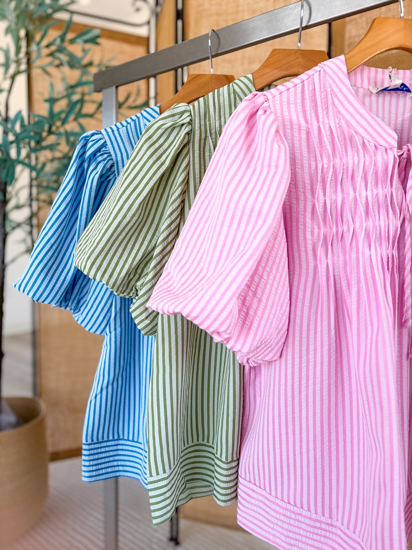 Striped Babydoll Top