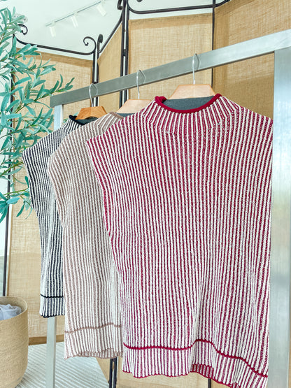 Mock Neck Sweater Top