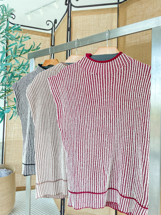 Mock Neck Sweater Top