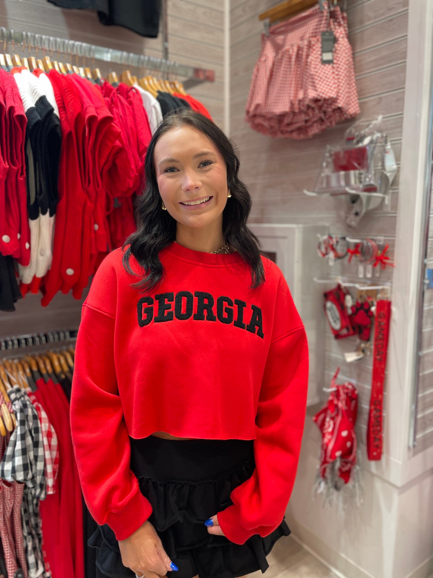 Georgia Cropped Crewneck