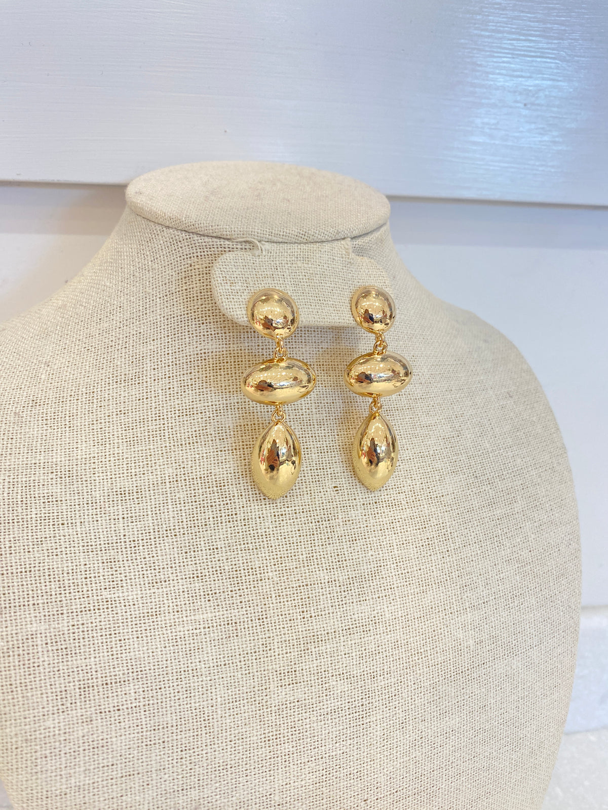 Chunky Gold Dangle Earrings