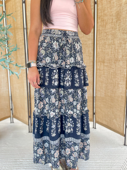 Printed Maxi Skirt