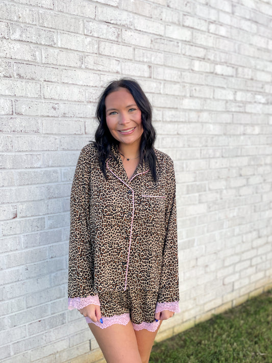 Leopard Pajama Set