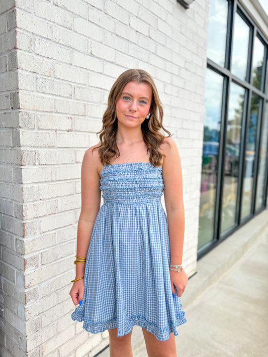 Kelsey Ruffle Mini Dress