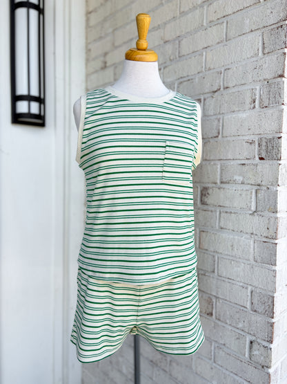 Ridge Knit Shorts Set