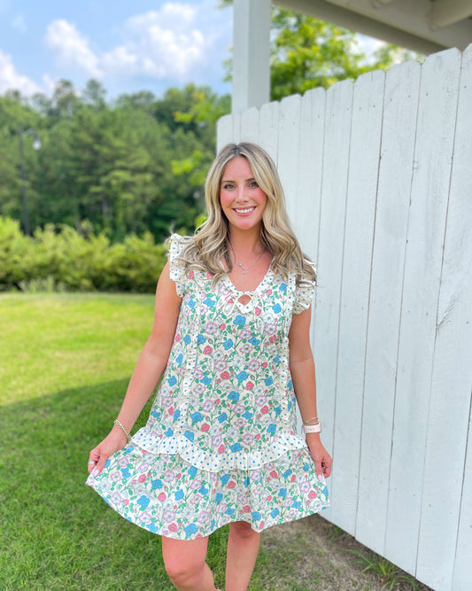 Doris Floral Dress