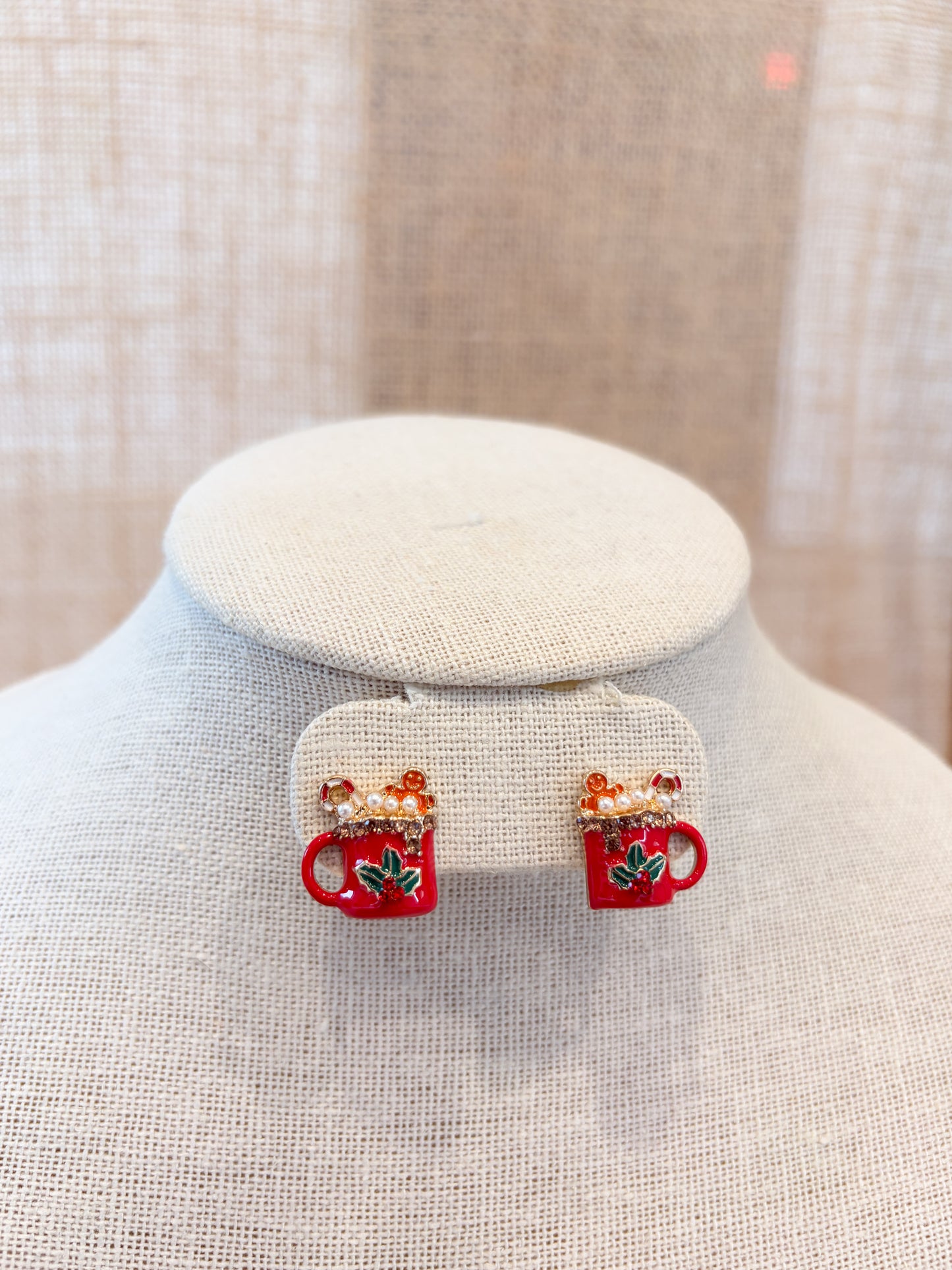 Hot Cocoa Stud Earrings