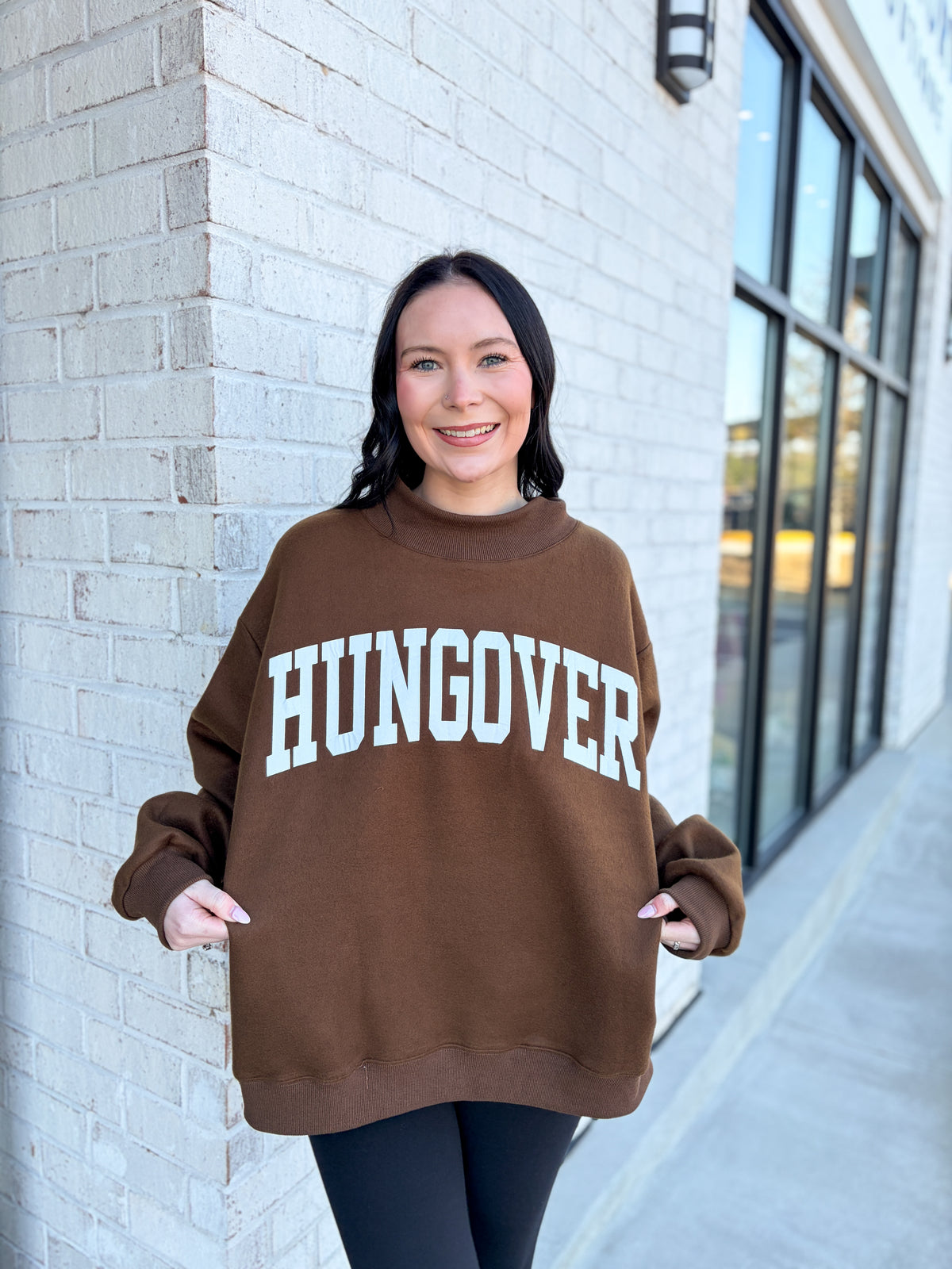 Whiskey/Hungover Mock Neck