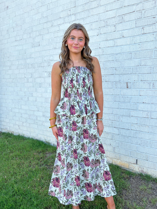 Marilyn Floral Midi Dress