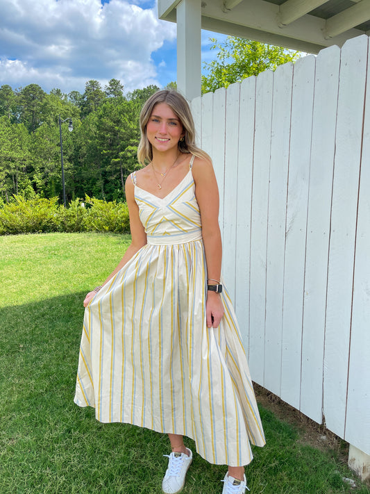 Rya Striped Midi