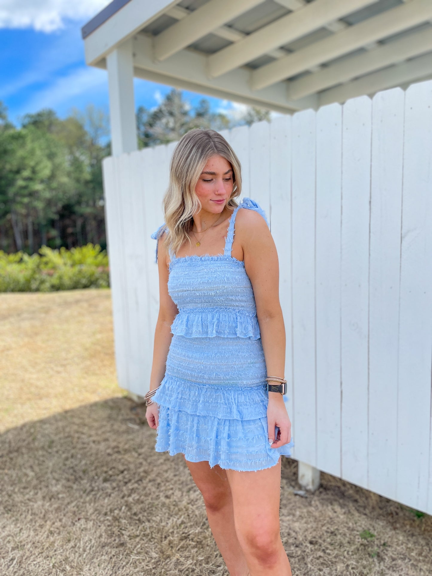 Valerie Textured Mini Dress