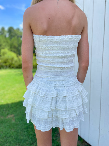 Kasey Strapless Dress Romper