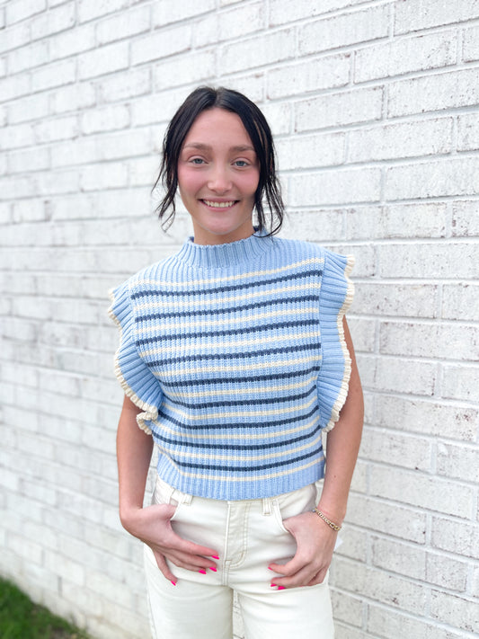 Stripped Knit Top