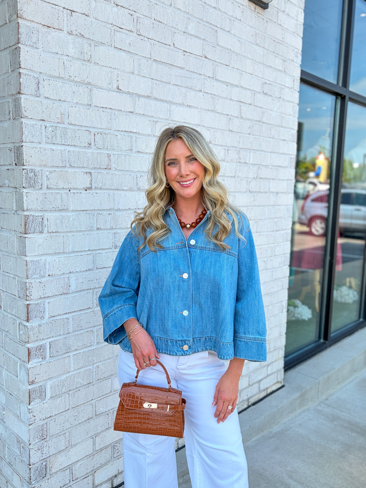 Beau Denim Top