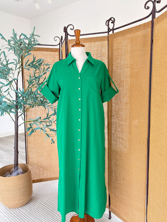 Suzanna Button Up Midi Dress