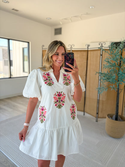 Rayne Embroidered Dress