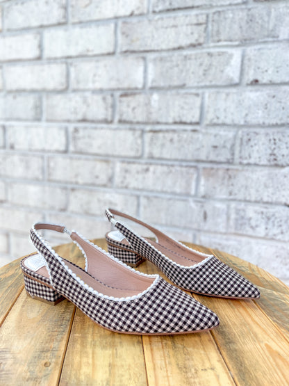 Mayberry Gingham Kitten Heel