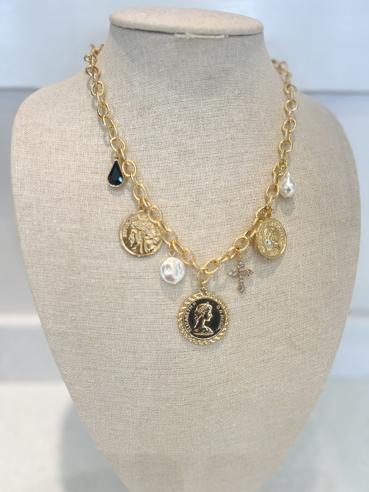 Chunky Charm Necklace