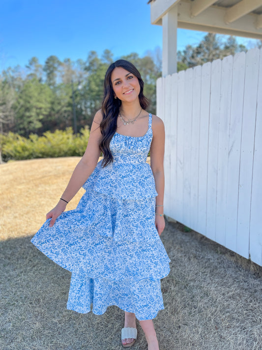 Sophie Tiered Midi Dress