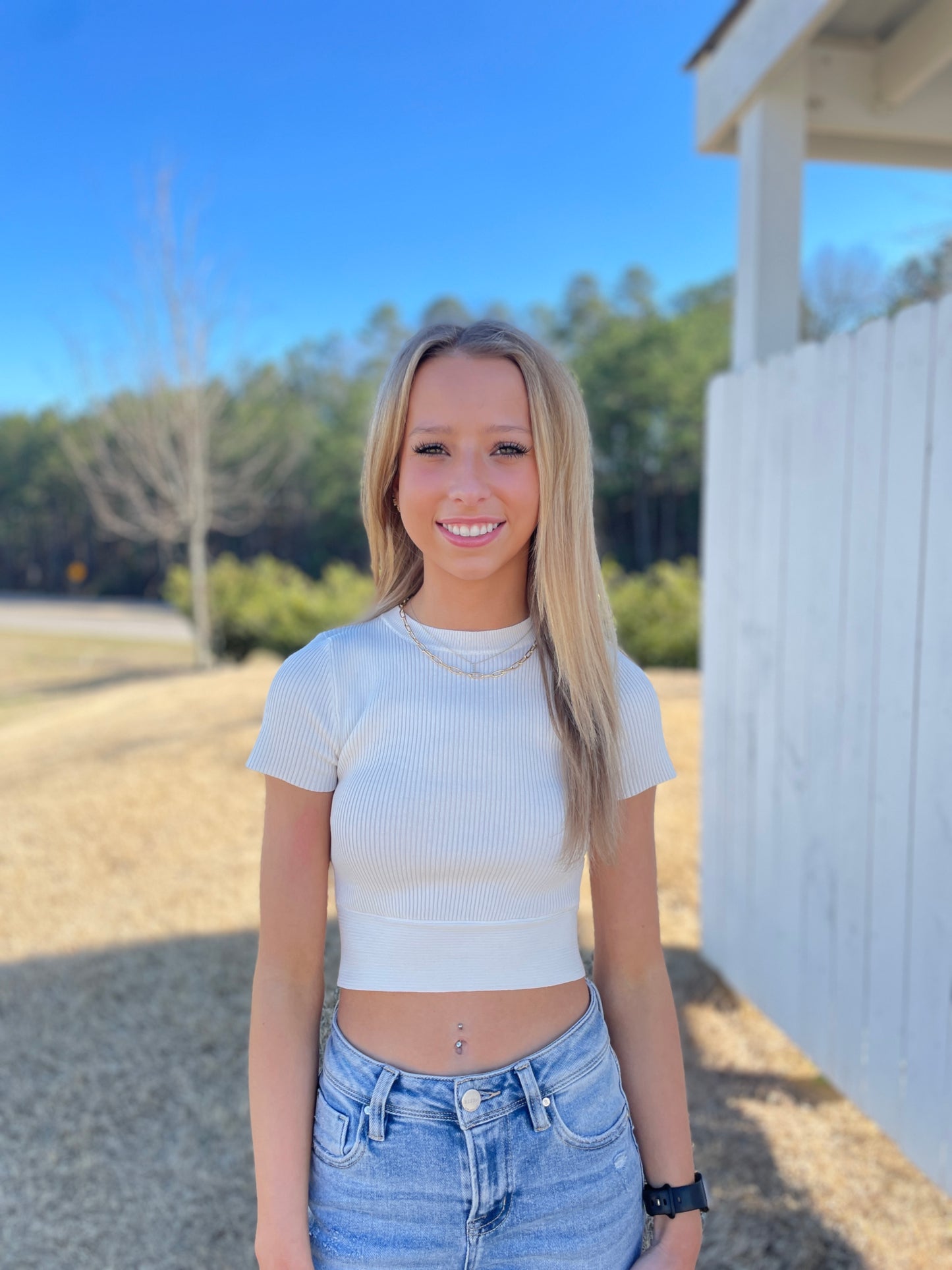 Addy Tight Fit Bow Top