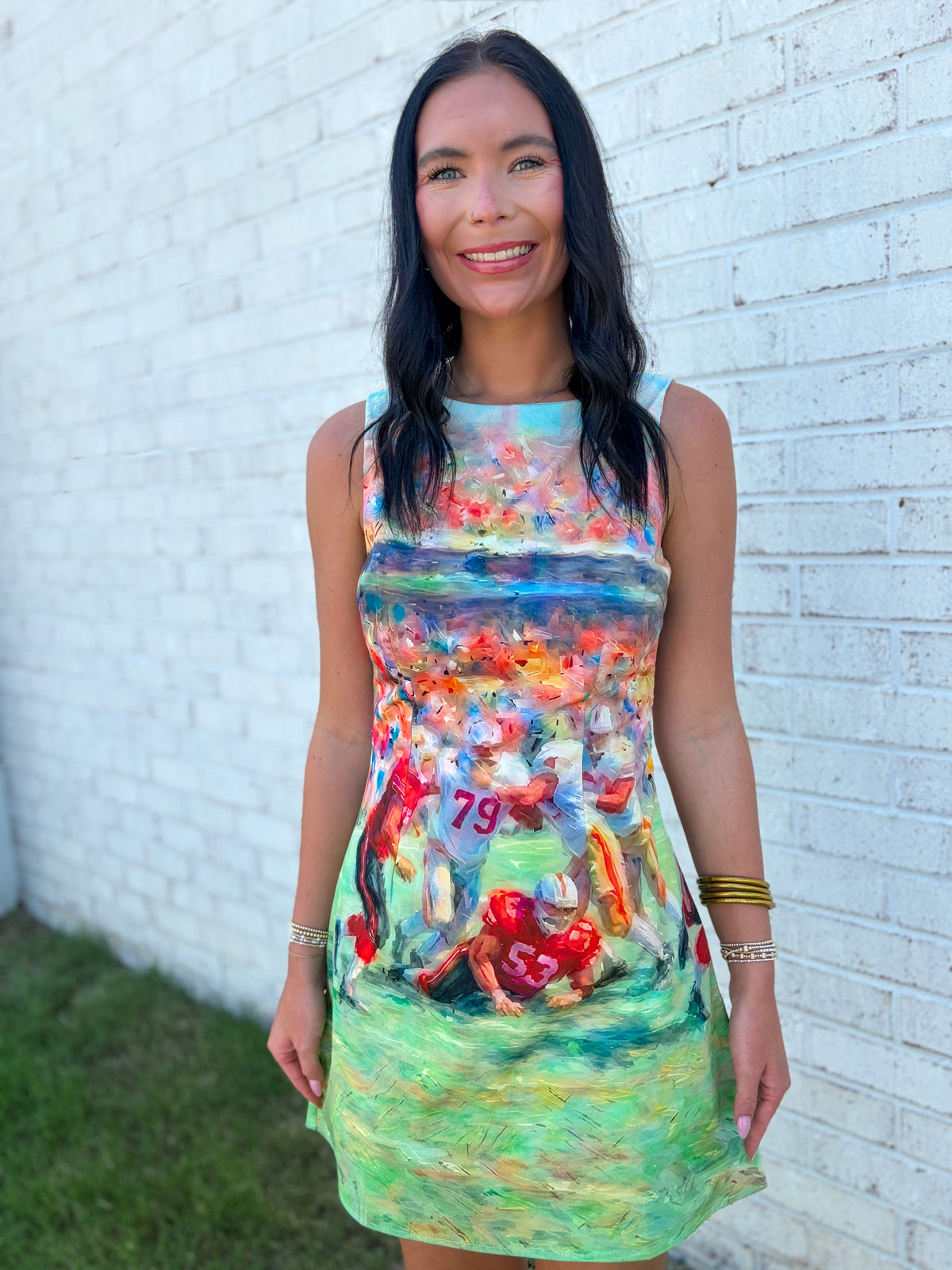 Game Day Open Back Dress