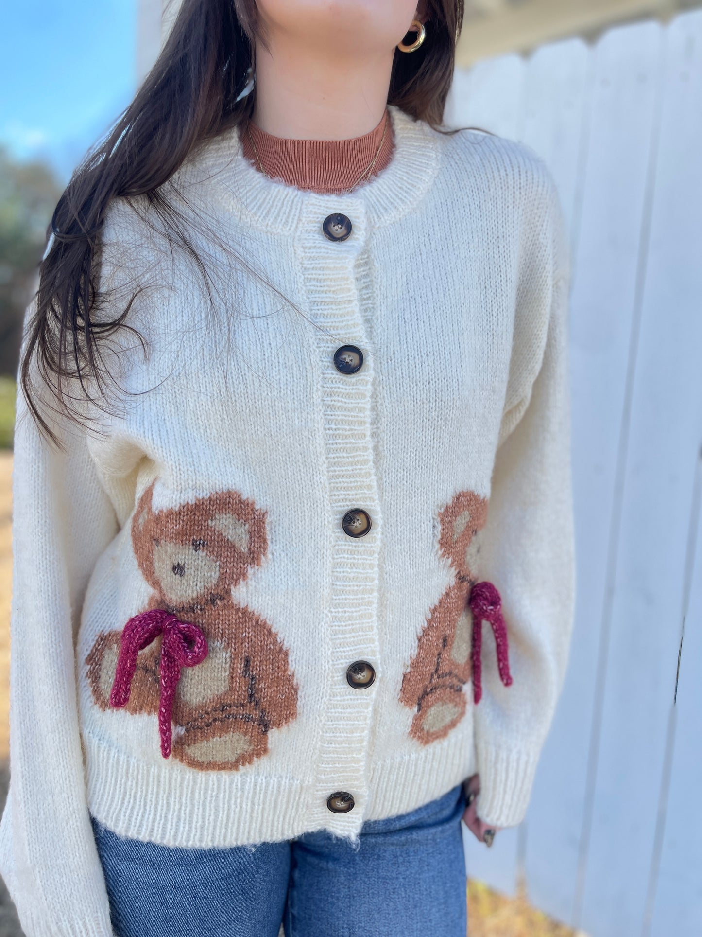 Teddy Bear Button Up Cardigan
