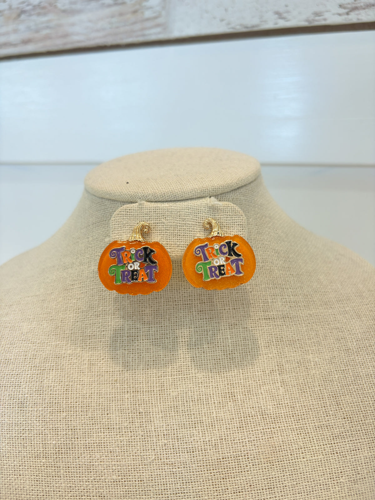 Trick or Treat Pumpkin Earrings