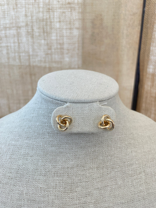 Have me in a Knot Gold Earrings