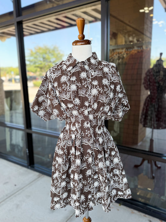 Aubree Cinch Waist Mini Dress