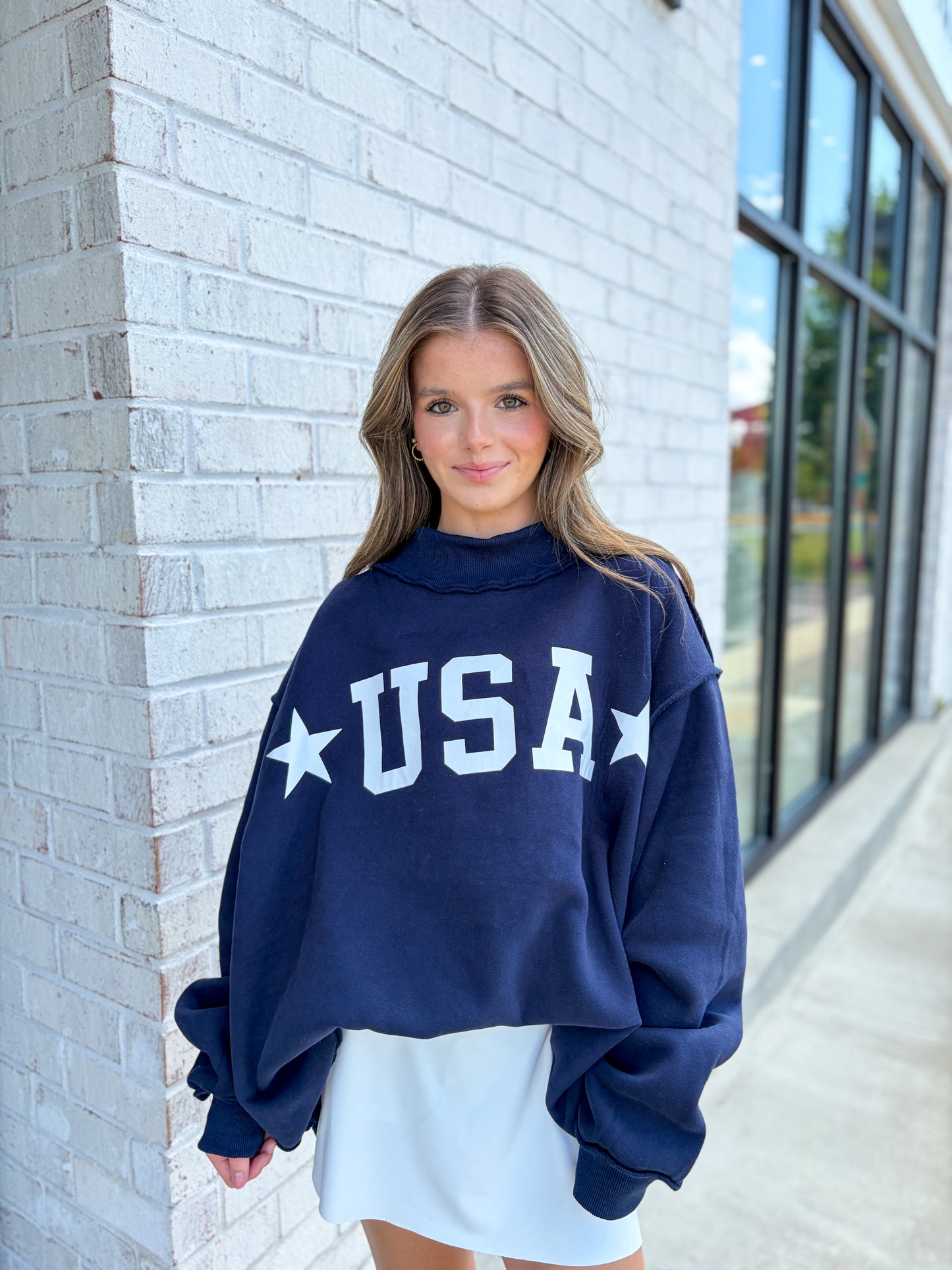 USA Reversible Mock Neck