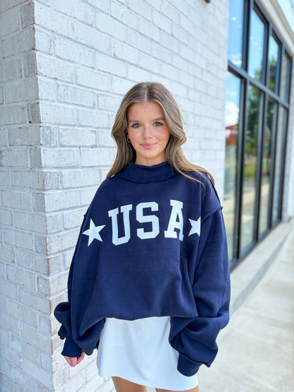 USA Reversible Mock Neck