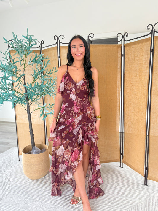 Josey Patterned Midi Dress