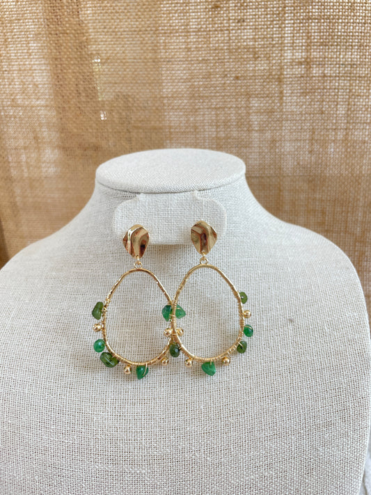 Natalie Oval Earrings