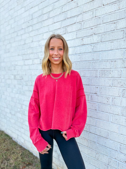 Open Back Long Sleeve Top