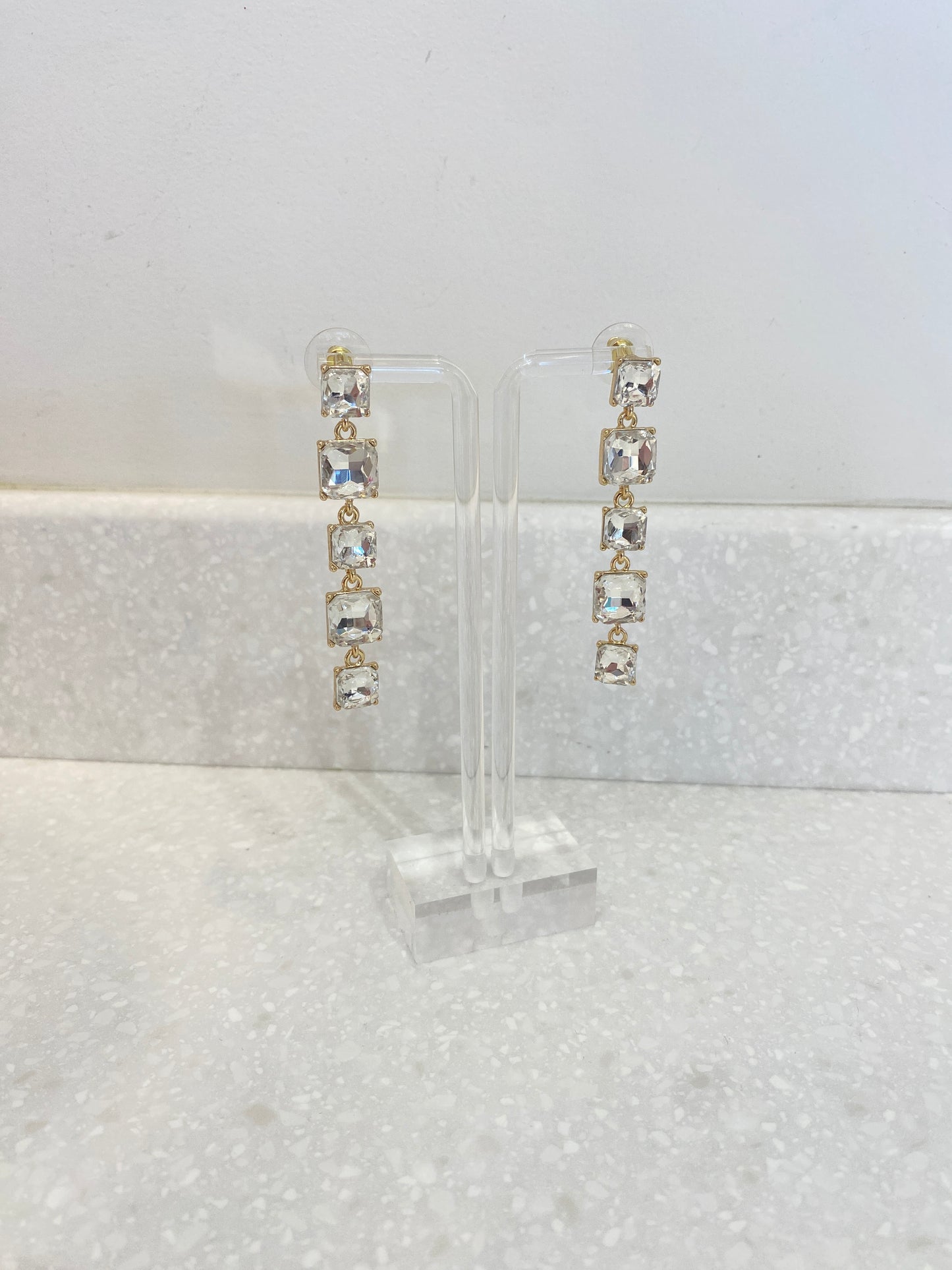 Rhinestone Dangle Earrings