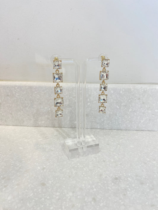 Rhinestone Dangle Earrings