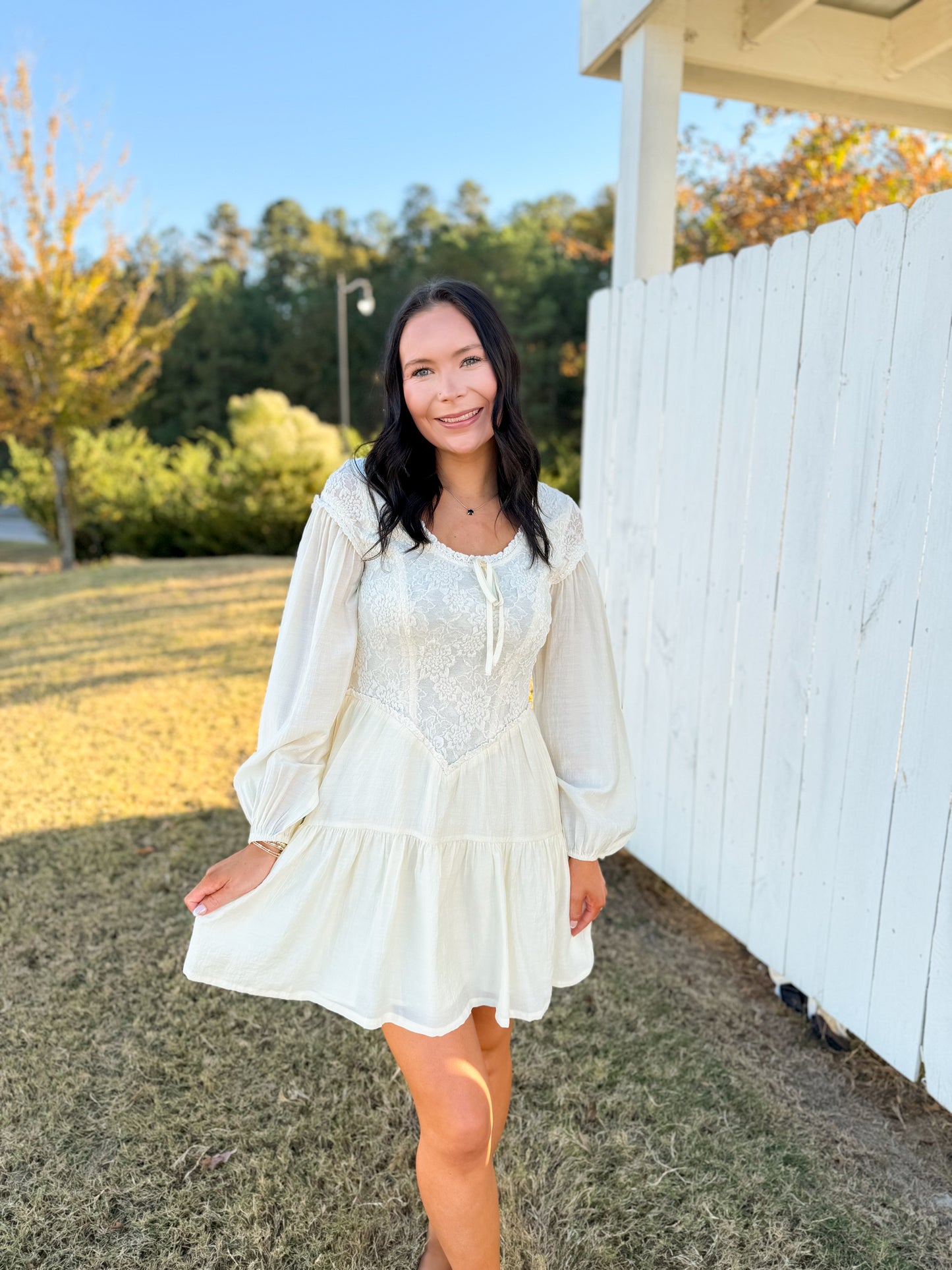 Max Floral Embroidered Mini Dress